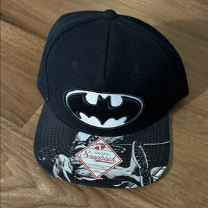 Bioworld Batman Snapback Hat - Black and Gray